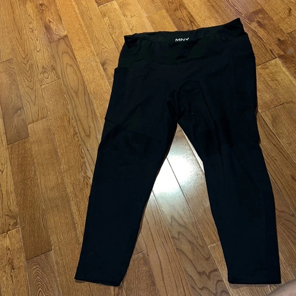 Marc Newyork black high waisted pull  on moto leggings Sz XL - Picture 4 of 9